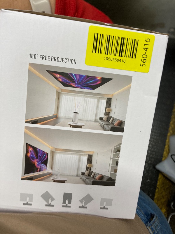 Photo 1 of [Electric Focus]Mini Portable Projector with 4K Support, Bluetooth 5.4 WIFI6, 5watt Sound Base Speaker, 260 ANSI, Android 11, 210° Rotation , Auto Keystone Correction Video Projector HY300 PLUS