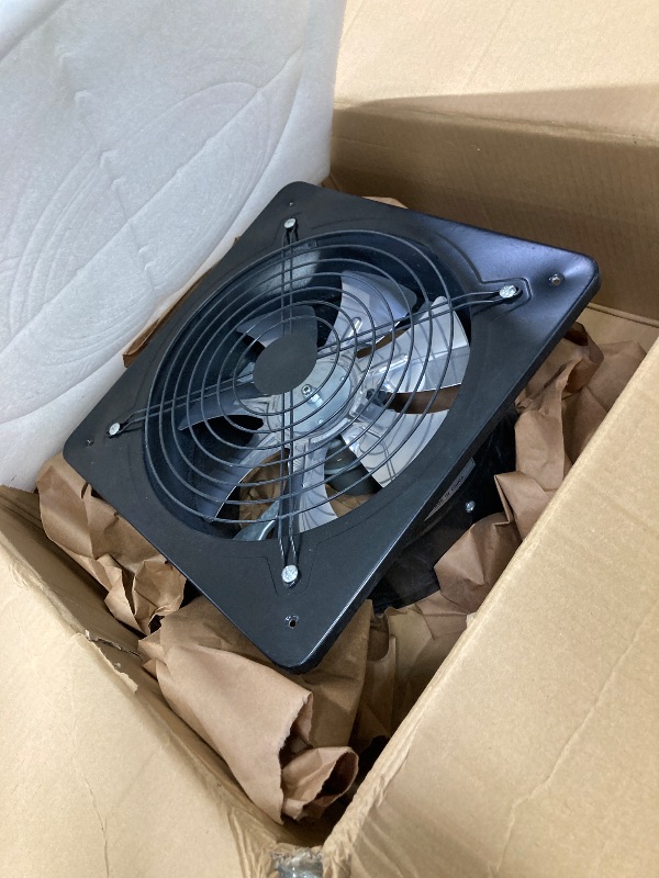 Photo 1 of ***DAMAGED -WIRES CUT -SELLING AS IS *** WEMAKMAK 12-Inch Explosion-Proof Axial Exhaust Fan – 8000 CFM & 125 W Pure Copper Motor, Wall-Mounted Fume Extractor for Paint Booths, Garages, Spray Tan Rooms & Workshops