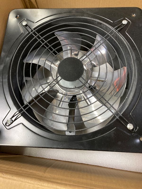 Photo 1 of ***DAMAGED -WIRES CUT -SELLING AS IS *** WEMAKMAK 12-Inch Explosion-Proof Axial Exhaust Fan – 8000 CFM & 125 W Pure Copper Motor, Wall-Mounted Fume Extractor for Paint Booths, Garages, Spray Tan Rooms & Workshops
