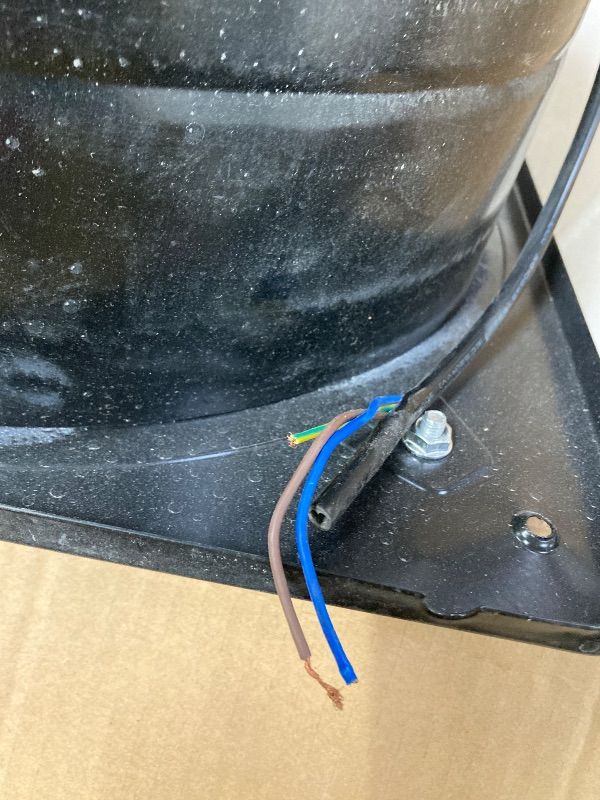 Photo 1 of ***DAMAGED -WIRES CUT -SELLING AS IS *** WEMAKMAK 12-Inch Explosion-Proof Axial Exhaust Fan – 8000 CFM & 125 W Pure Copper Motor, Wall-Mounted Fume Extractor for Paint Booths, Garages, Spray Tan Rooms & Workshops