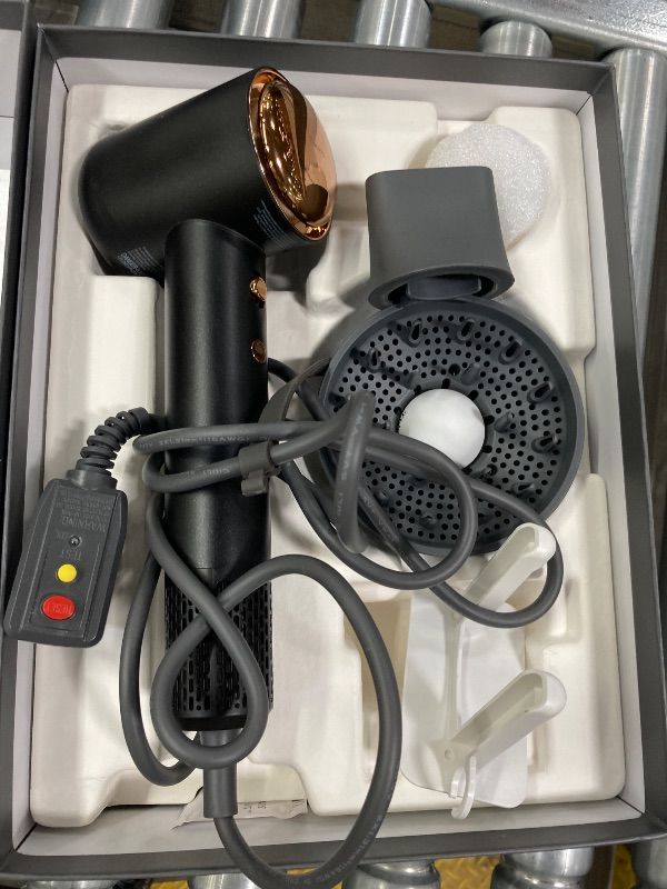 Photo 1 of **PARTS ONLY**Tideway Hair Dryer Professional High-Speed Ionic Blow Dryer 110,000 RPM, Compact Hair Dryer with Magnetic Diffuser, Fast Drying with Brushless Motor Low Noise Smart Temperature Control-H11