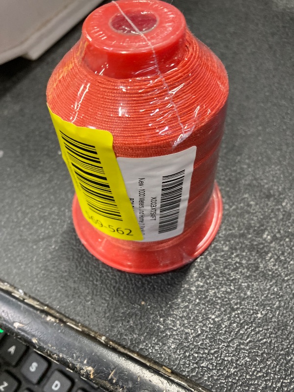 Photo 1 of 1000 Meters FIVEIZERO Extra Strong Upholstery Thread,OrangeRed Bonded Nylon Thread for Denim Leather,Craft,Machine,DIY and Home (1 Pack) CJ