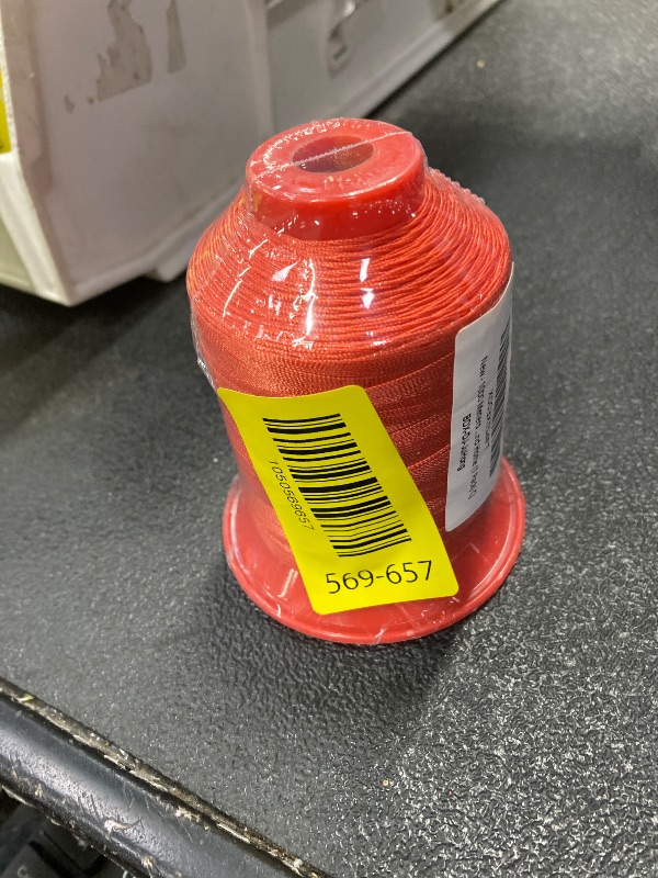 Photo 1 of 1000 Meters FIVEIZERO Extra Strong Upholstery Thread,OrangeRed Bonded Nylon Thread for Denim Leather,Craft,Machine,DIY and Home (1 Pack) CJ