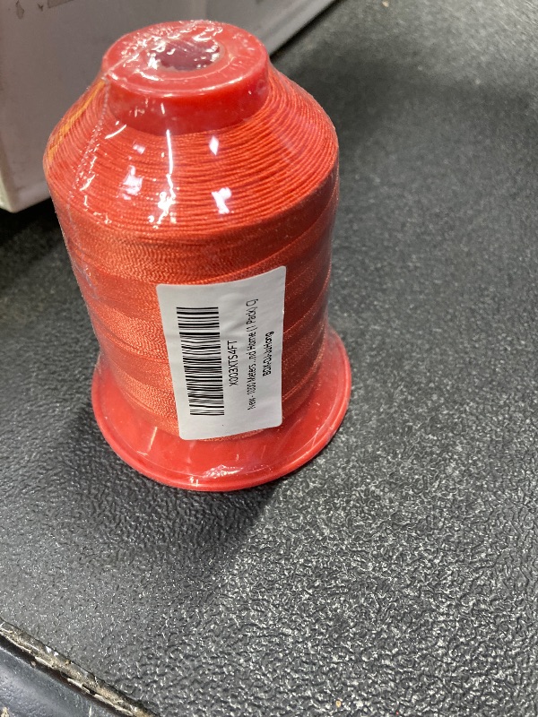 Photo 1 of 1000 Meters FIVEIZERO Extra Strong Upholstery Thread,OrangeRed Bonded Nylon Thread for Denim Leather,Craft,Machine,DIY and Home (1 Pack) CJ