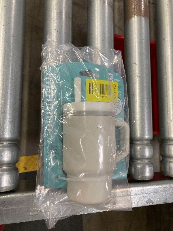Photo 1 of ***OUTSIDE IS DIRTY**I PUT IT IN A BAG(SHOULDA BEEN IN A BAG THE FIRST TIME)***Infantino My 1st Tumbler, Silicone Sippy Cup with Straw & Handle, Spill-Resistant Baby Cup for On-the-Go, BPA-Free Transition Bottle, Cream***OUTSIDE IS DIRTY**I PUT IT IN A BA