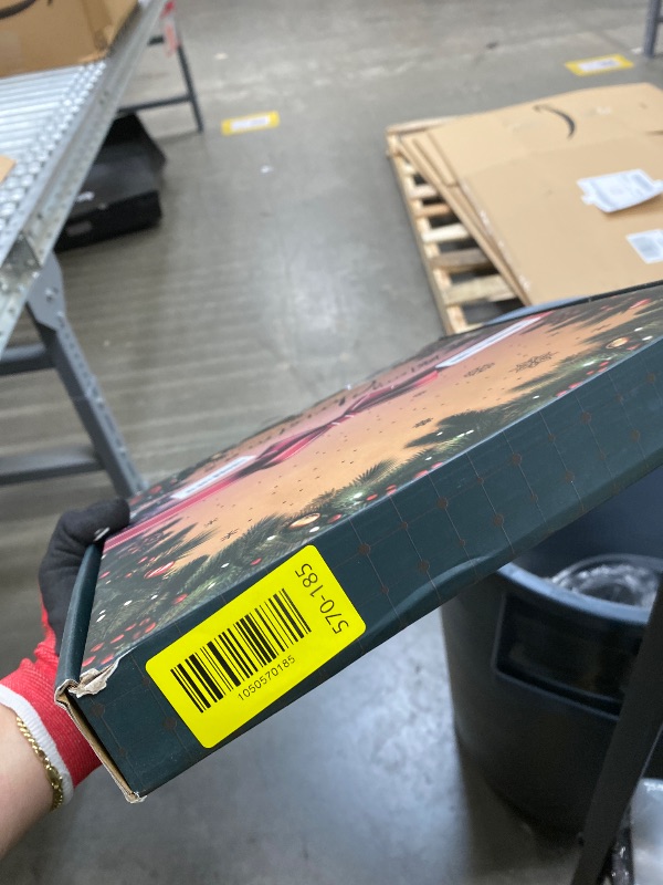 Photo 1 of **MISSING PLUG**MINIAO Christmas Decorations Star String Lights, 320 LED Waterfall Tree Lights with 13" Topper Star 8 Lighting Modes Indoor Outdoor Decorative for New Year, Holiday, Wedding, Party (Multicolor)