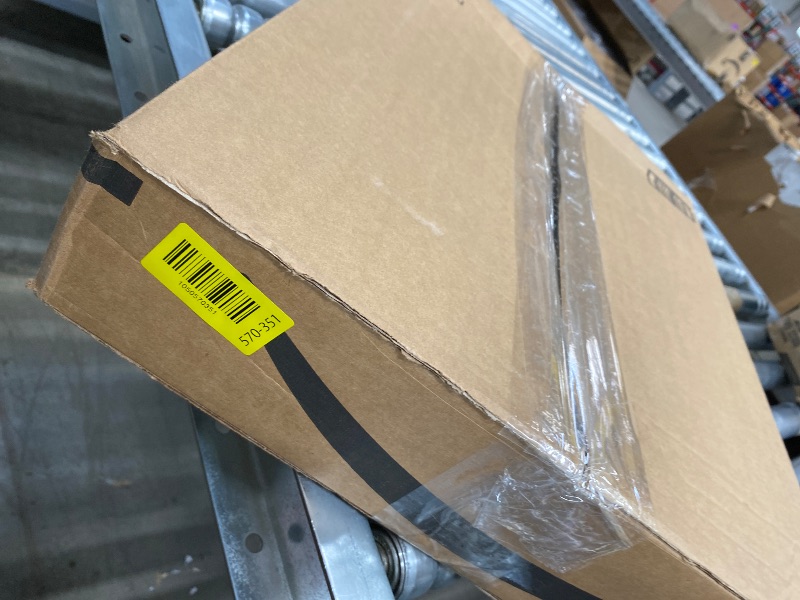 Photo 1 of ***Missing legs****Mind Reader Triangle Monitor Stand, 40lb(18kg) Capacity, Adjustable Height, Ventilated, Metal, 19.5"L x 14.5"W x 5.5"H, Black