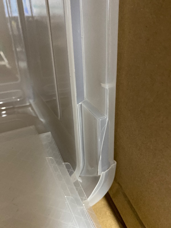 Photo 1 of ****ONLY ONE***IRIS USA File Box, Plastic File Organizer with Lids for Letter/Legal File, Portable Document Box For Moving, Storage Bin with Durable and Secure Lid, Stackable Nestable BPA-Free, Clear 35 Qt. 