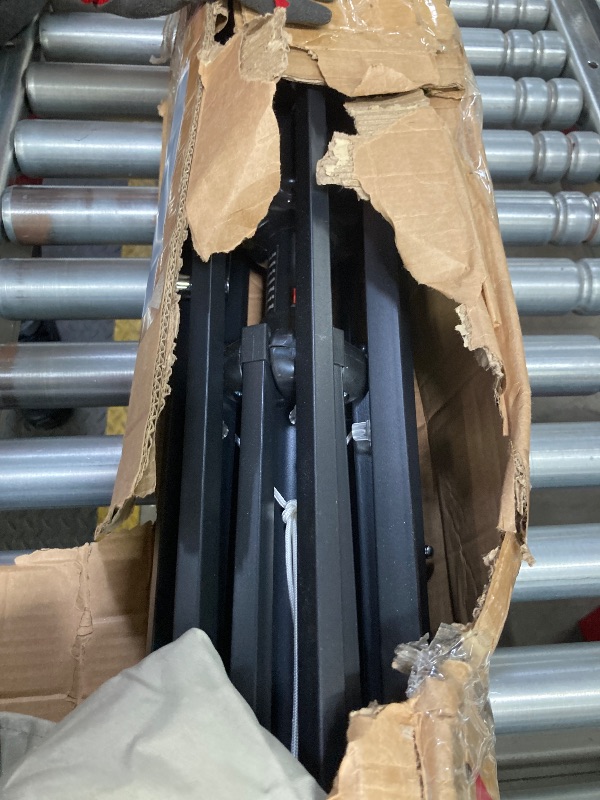 Photo 1 of ***Fabric is torn***
ABCCANOPY Durable Solar Led Patio Umbrellas with 32LED Lights 11FT (Light Gray)