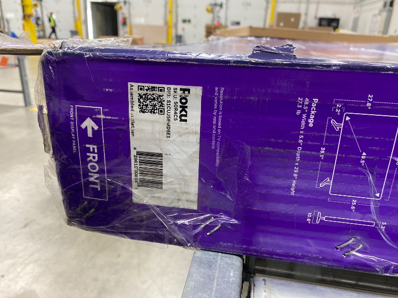 Photo 1 of **NO REFUNDS NO RETURNS/PARTS ONLY***Roku Smart TV – 50-Inch Select Series, 4K HDR TV – RokuTV with Enhanced Voice Remote – Flat Screen LED Television with Wi-Fi for Streaming Live Local News, Sports, Family Entertainment