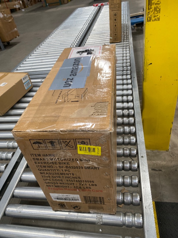 Photo 1 of ***missing remote control***Sunny Health & Fitness Dual Function Smart Motorized Mini Bike Trainer, Under Desk Exercise Machine for Senior Training, Arm/Leg Cardio Cycle Workout, Free SunnyFit App Bluetooth Link-SF-B020029SMART