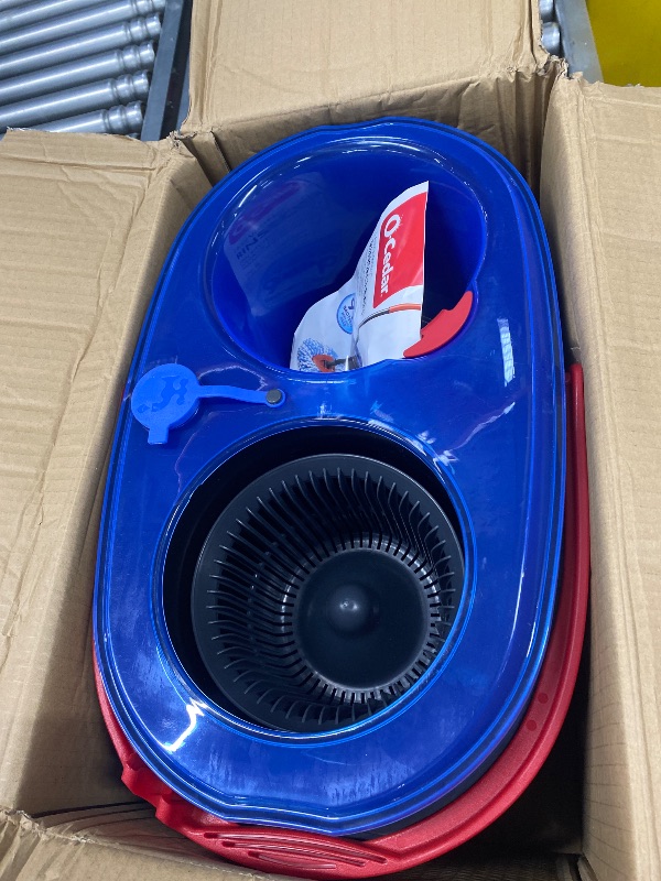 Photo 1 of ***only bucket***O-Cedar RinseClean Spin Mop & Bucket System + 2 Extra Mop Heads| Clean with Water | Removes 99% of Bacteria