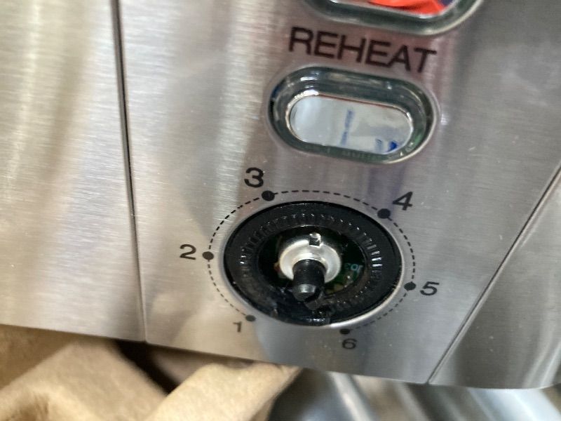 Photo 1 of **KNOB OFF**Elite Gourmet ECT4123X Long Slot 4 Slice Toaster, Extra Wide 1.5" and 5.1" Deep Slots, Bagel, Defrost & Cancel Functions, 6 Toast Shade Settings, Fits Bagels, Waffles, Artisan Breads, Stainless Steel