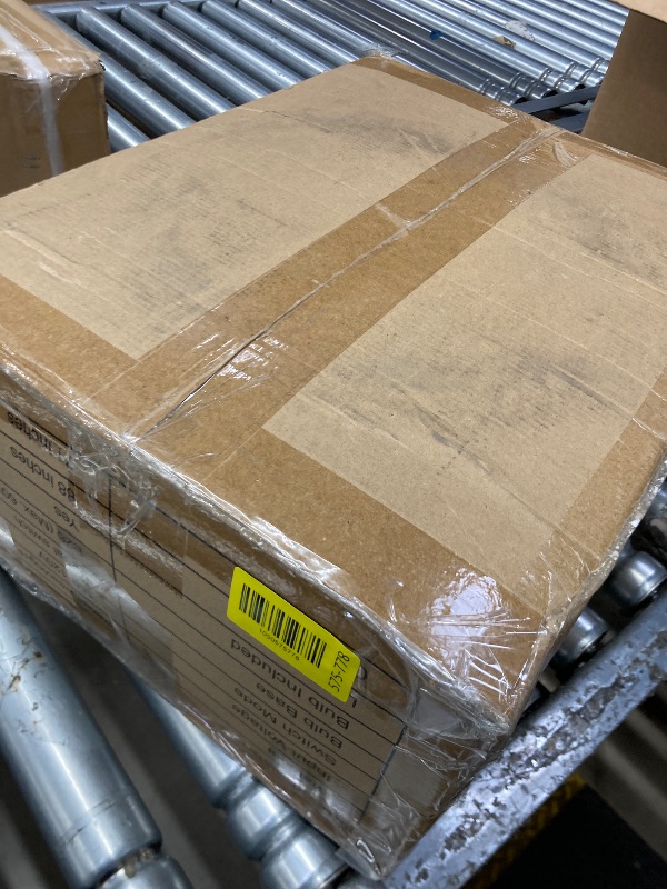 Photo 1 of ***Main part to attach the shade is missing and remote not working.***PARTPHONER 68‘’Floor Lamp for Living Room, Tall Standing Lamp with Remote 3 Color Temperatures Dimmable Bulb, Gray Rattan and Fabric Dual Shades***Main part to attach the shade is missi