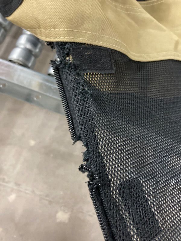 Photo 1 of ***DAMAGE -SELLING AS IS *** Amazon Basics Portable Folding Soft Dog Crate, Double Door, Collapsible Travel Kennel, Easy to Assemble, Medium, 29.92" x 21.3" x 21.3", Tan