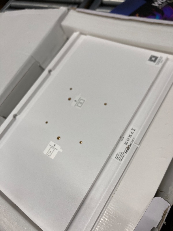 Photo 1 of **LINES DOWN LEFT SIDE***Dragon Touch Digital Calendar 21.5 Inch Touch Screen, Electronic Wall Calendar Chore Chart for Family Monthly/Weekly Planner, Interactive Display for Home Organization, Desk Mount Included - White