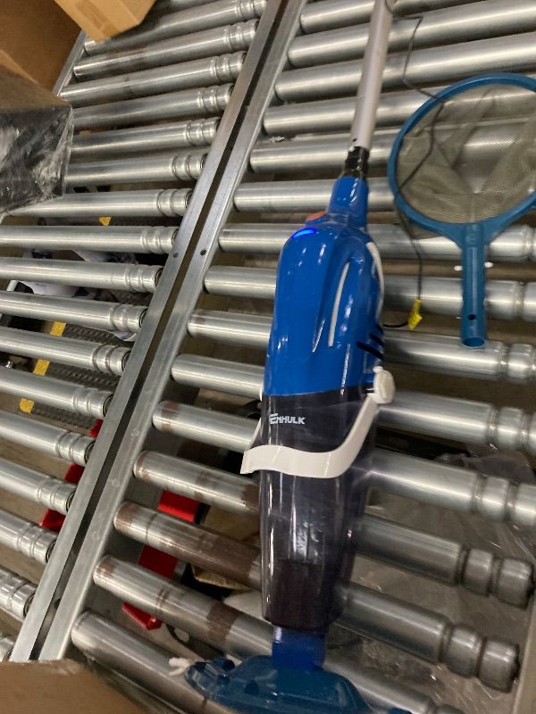 Photo 1 of **PARTS ONLY***Enhulk Pool Vacuum for Above Ground Pool, 2026 Upgraded Pool Vacuum with A Telescopic Pole, 18.5 Gal/Min Powerful Suction, 80Mins Runtime, Effortlessly Cleans Debris Underwater (Blue)