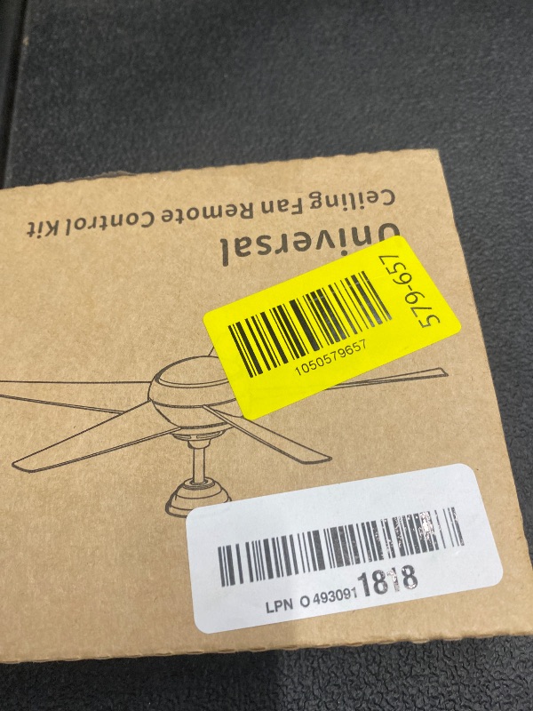 Photo 1 of ***MISSING REMOTE -SELLING AS IS ***Universal Ceiling Fan  for Harbor Breeze Hunter Allen Roth Hampton Bay,w/Receiver Light Dimmer 3-Speed, Replacement of L3HFAN35T1 35T1 L3HFAN35T 35T KUJCE9603 UC7202T CHQ7202T