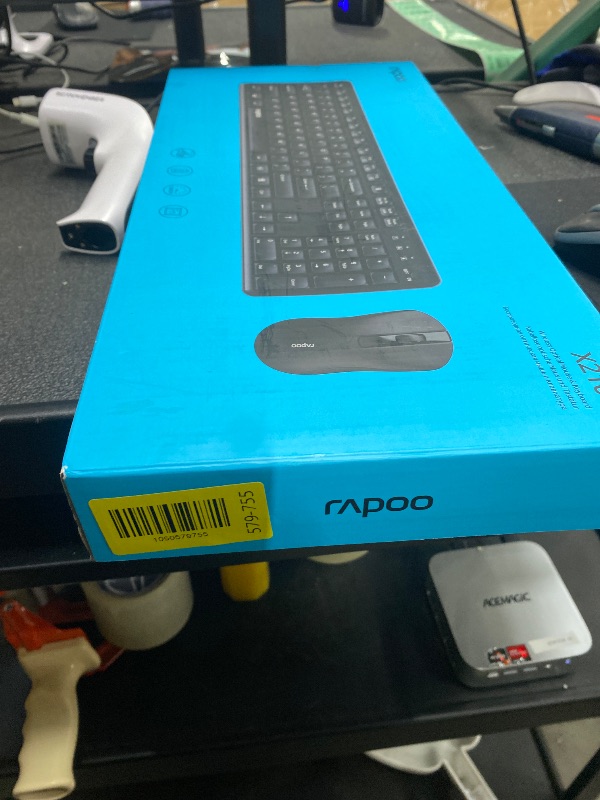 Photo 1 of **NO USB***Rapoo X2100 Quiet Wireless Keyboard and Mouse Combo, 2.4GHz USB Receiver, 12 Multimedia Keys, Spill-Proof, Full-Sized, Compatible with PC, Laptop, Black