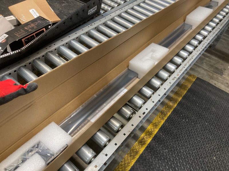 Photo 1 of ***Missing one of the brackets***Modern Aluminum Handrail Complete DIY Kit – Matte Black with Adjustable Wall Mount Brackets Included (6' Length)***Missing one of the brackets***