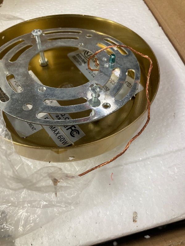 Photo 1 of ***DAMAGED -MISSING WIRE SELLING AS IS *** DEYNITE Gold Wall Sconces Set of Two 2-Light Modern Wall Light 3.93"(W)*15.4"(H) Bathroom Vanity Light Milky White Glass