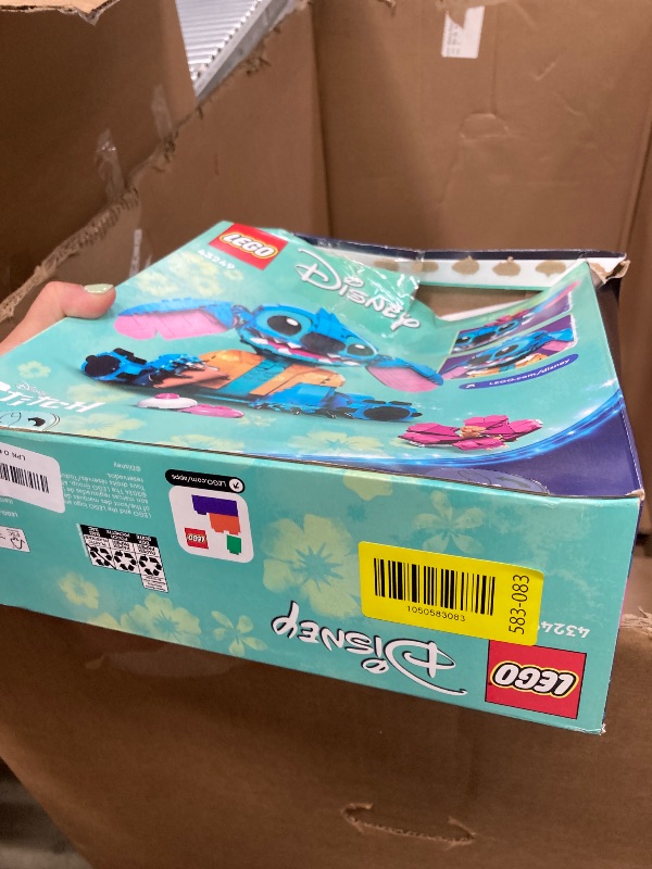 Photo 1 of ***MISSING PIECES -SELLING AS INCOMPLETE PARTS ONLYI*** LEGO Disney Stitch Toy Building Kit, Disney Toy for 9 Year Old Kids, Buildable Figure with Ice Cream Cone, Fun Gift for Girls, Boys and Lovers of The Hit Movie Lilo and Stitch, 43249