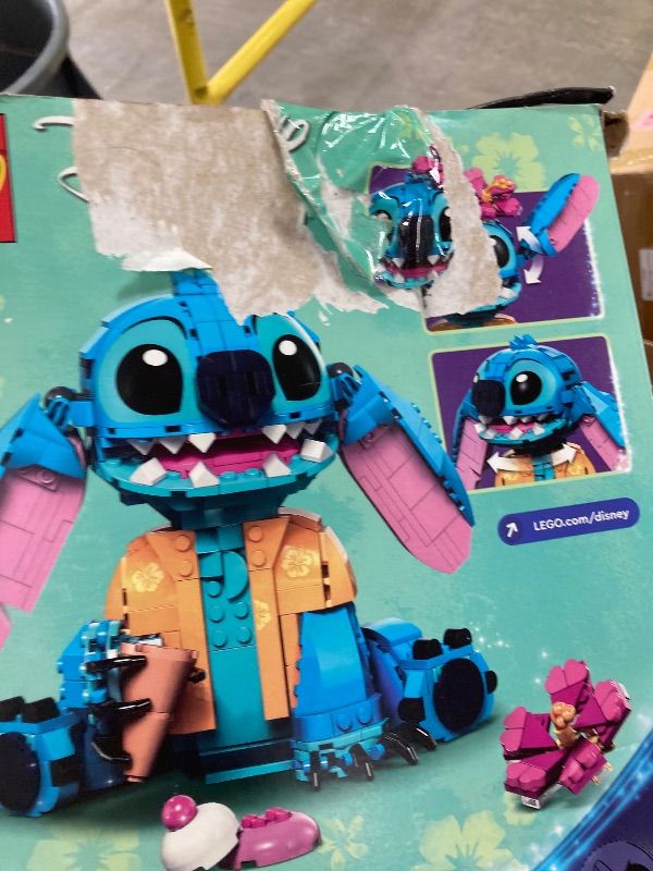Photo 1 of ***MISSING PIECES -SELLING AS INCOMPLETE PARTS ONLYI*** LEGO Disney Stitch Toy Building Kit, Disney Toy for 9 Year Old Kids, Buildable Figure with Ice Cream Cone, Fun Gift for Girls, Boys and Lovers of The Hit Movie Lilo and Stitch, 43249