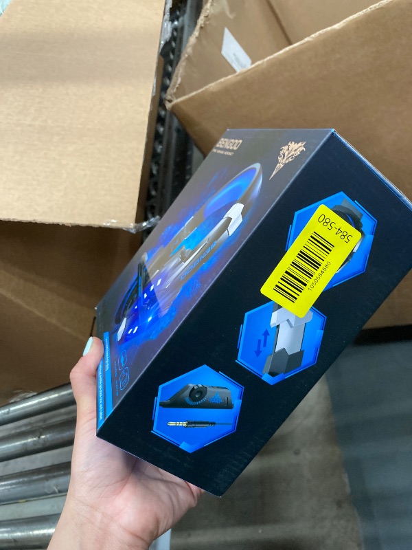 Photo 1 of ***NOT WIRELESS***BENGOO G9000 Stereo Gaming Headset for PS4 PC Xbox One PS5 Controller, Noise Cancelling Over Ear Headphones with Mic, LED Light, 7.1 Surround Sound, Soft Memory Earmuffs for Nintendo Xbox Series X|S***NOT WIRELESS***