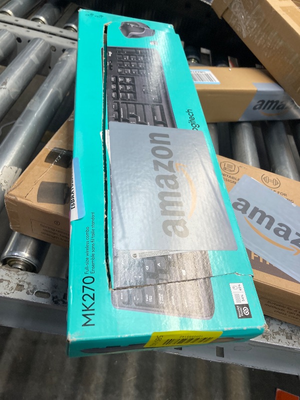 Photo 1 of **NO DONGLE**Logitech MK270 Wireless Keyboard and Mouse Combo for Windows, 2.4 GHz Wireless, Compact Mouse, 8 Multimedia and Shortcut Keys, 2-Year Battery Life, for PC, Laptop - Black