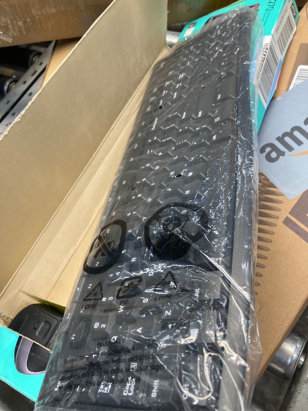 Photo 1 of **NO DONGLE**Logitech MK270 Wireless Keyboard and Mouse Combo for Windows, 2.4 GHz Wireless, Compact Mouse, 8 Multimedia and Shortcut Keys, 2-Year Battery Life, for PC, Laptop - Black