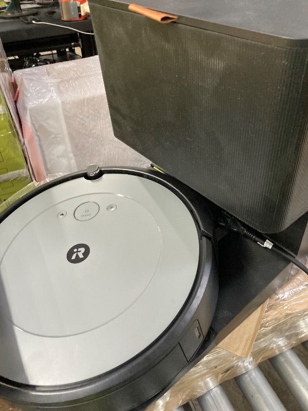 Photo 1 of ***PARTS ONLY****iRobot Roomba Vac Robot Vacuum (Q011) - Power-Lifting Suction, Quieter Cleaning Mode, Multi-Surface Cleaning, Cleans in Neat Rows, Easy to use, Self-Charging, Works with Alexa