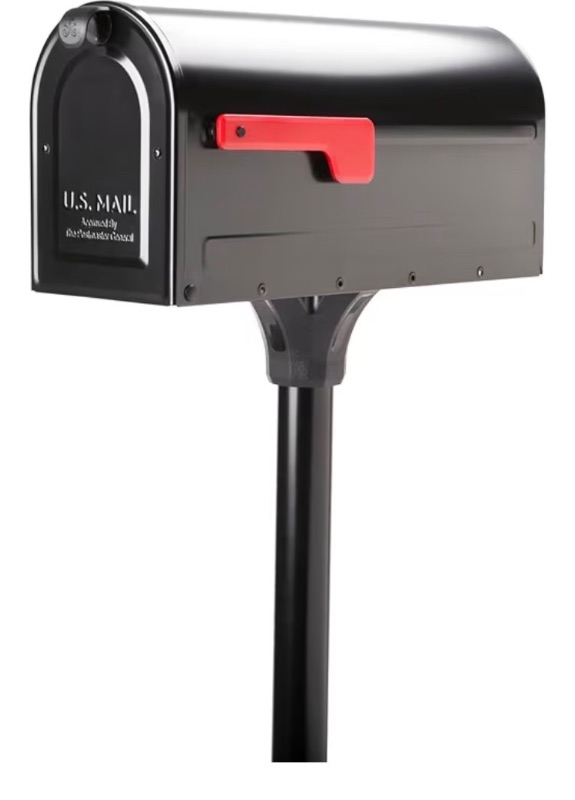 Photo 1 of ***MISSING POST -SELLING AS IS *** Architectural Mailboxes 7680B-10 MB1 Mount Mailbox and In-Ground Post Kit, Medium,