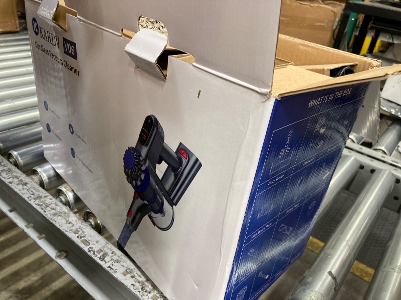 Photo 1 of ***CHARGER NOT WORKING***KARDV Cordless Vacuum Cleaner, 500W/40Kpa Vacuum Cleaners for Home, 60Mins Stick Vacuum with LED Display, Anti-Tangle & Wall Mount Charging, 8 in 1 Lightweight Vacuum for Hard Floors Carpet Pet Hair***CHARGER NOT WORKING***