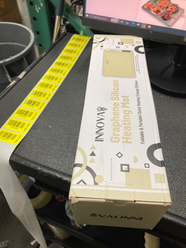 Photo 1 of [Latest] Graphene Electric Food Warming Mat – 6 Temperature Settings, High Heat, Portable Silicone Heating Mat. Tabletop Food Warmer for Thanksgiving, Potlucks & Buffets. (Pistachio Green, Large)