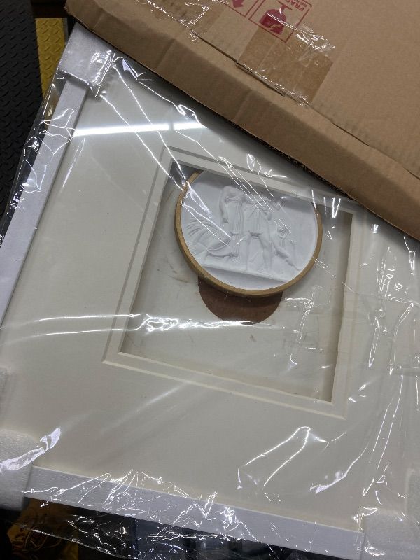 Photo 1 of ***CENTER PIECE CAME OFF*NEEDS GLUING***Sculpture Wall Art,French Vintage Decor with Framed,Aesthetic Gold Paintings for Home Living Room Bedroom Office and House Gallery?15.8x15.8in?***CENTER PIECE CAME OFF*NEEDS GLUING***