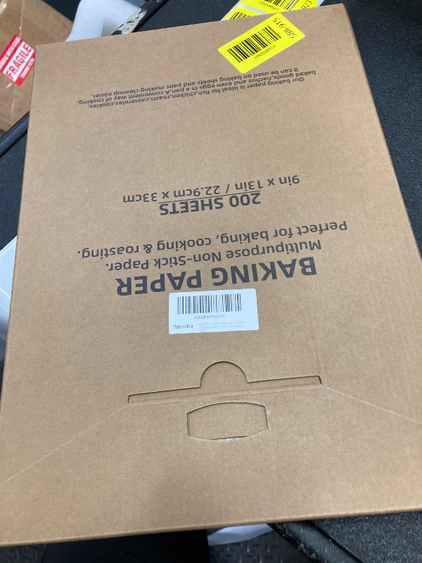 Photo 1 of ?KIDOFLY 200 Pcs 9x13 Inch Unbleached Precut Parchment Paper Baking Sheets – Non-Stick Baking Paper for Oven, Air Fryer, Grilling & Steaming, Heat Resistant Up to 450°F?