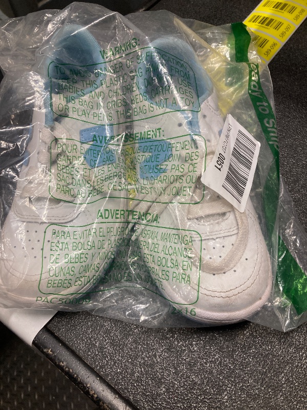 View 2 of ** DIRTY **New Balance BB80 V1 Lace-Up Sneaker, White/Blue Haze, 2 Wide US Unisex Little_Kid