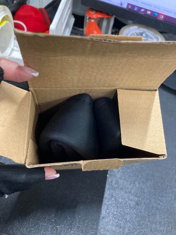 Photo 1 of ?2025 Model? Breathable Soft Leather Car Steering Wheel Cover for Men Women, Non-Slip, Comfortable,Universal 15 inches Steering Wheels, Black