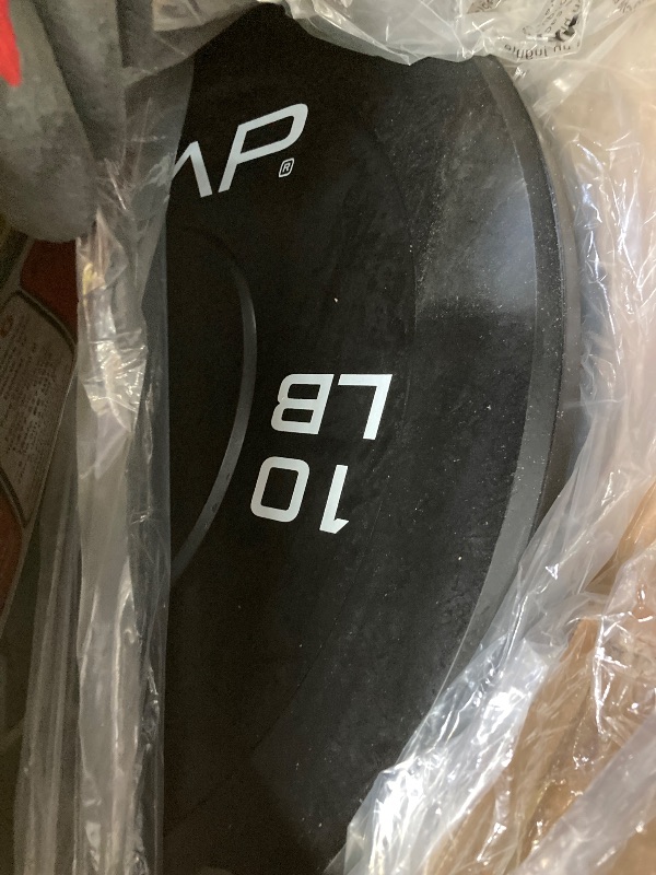 Photo 1 of *****PACKAGE CONTAINS 4 HEAVY BOXES*****
****MISSING BOTH 45 AND 25 POUND WEIGHTS AND A 55 AND A 35****



CAP Barbell 370 LB Economy Olympic Bumper Plate Set with Color Logo | Black*************missing  25lbs and 45 lbs