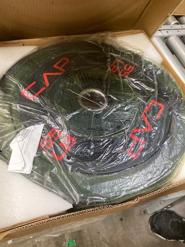 Photo 1 of *****PACKAGE CONTAINS 4 HEAVY BOXES*****
****MISSING BOTH 45 AND 25 POUND WEIGHTS AND A 55 AND A 35****



CAP Barbell 370 LB Economy Olympic Bumper Plate Set with Color Logo | Black*************missing  25lbs and 45 lbs