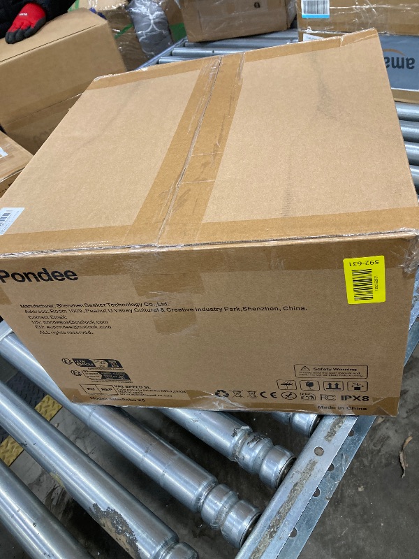 Photo 1 of **MISSING BATTERY***Pondee X5 Cordless Robotic Pool Cleaner, Wall & Waterline Cleaning, Smart Navigation, Smart Precision Docking™, 180Mins Runtime, 4 Cleaning Modes, Pool Vacuum for Inground Pools up to 3,229 sq.ft