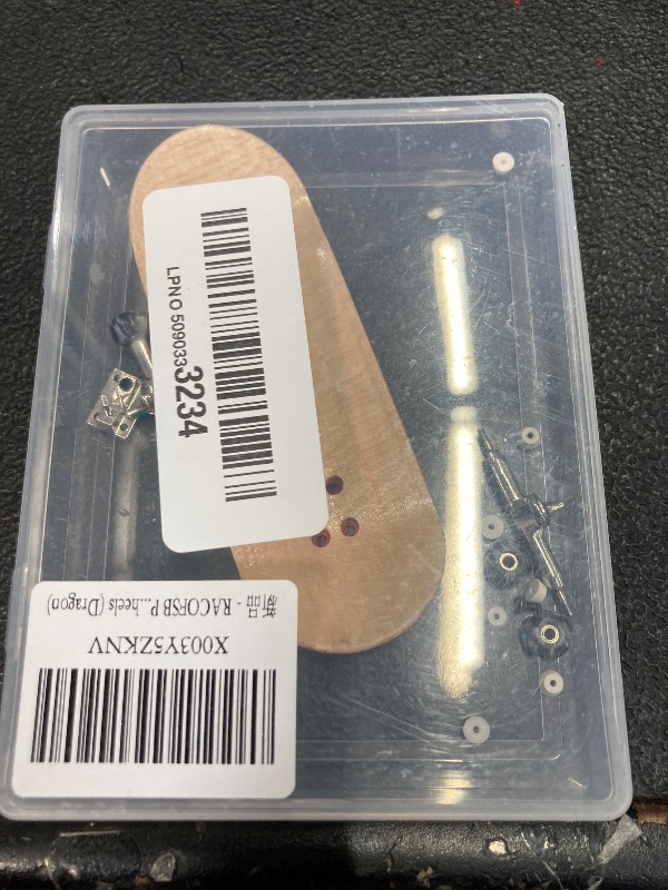 Photo 1 of ***Missing a wheel and a few screws***RACOFSB Pro Fingerboard 34mm Wooden Board Professional Finger Skateboard Trucks CNC Swirl Wheels (Dragon)***Missing a wheel and a few screws***