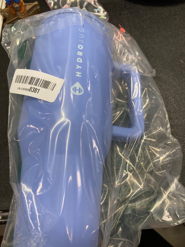 Photo 1 of ***HANDLE COMING OFF***HydroJug Traveler - 32 oz Water Bottle with Handle & Flip Straw - Fits in Cup Holder, Leak Resistant Tumbler-Reusable Insulated Stainless Steel & Rubber Base - Gifts for Women & Men, Light Blue***HANDLE COMING OFF***
