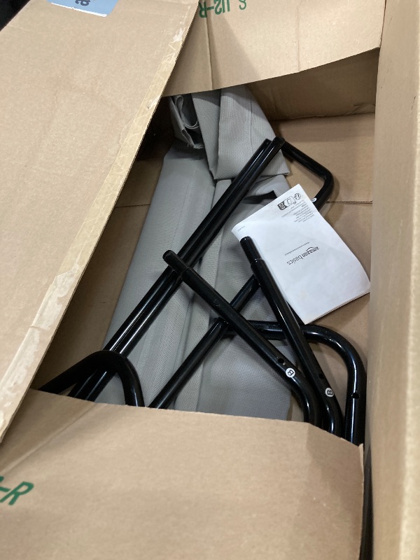 Photo 1 of ***MISSING FRAME PARTS***Amazon Basics Cooling Elevated Breathable Pet Bed For Dog, X-Large (60.1 x 37.1 x 8.9 Inches), 1 count, Grey