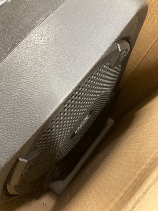 Photo 1 of **DAMAGED MICROPHONE WIRE***QFX PBX-8008SM TWS Bluetooth 8” Woofers Rechargeable Portable Speakers with AC Adapter and Microphone,Black