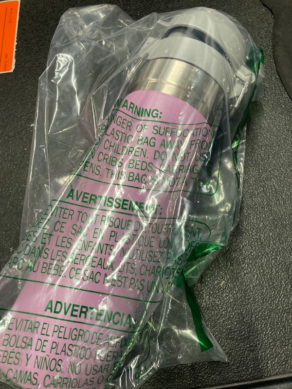 Photo 1 of ***DAMAGED -LID -SELLING AS IS *** STANLEY Quick Flip GO Water Bottle 24 oz | Push Button Lid | Leakproof and Packable for Travel and Sports | Insulated Stainless Steel | BPA-Free | Lilac 2.0