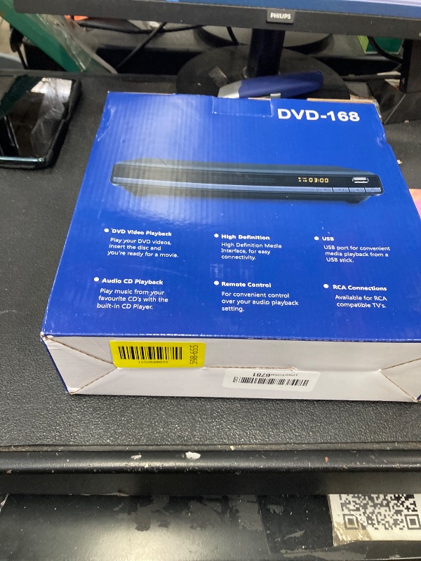 Photo 1 of ***MISSING PARTS -SELLING AS IS *** DVD Player Region Free DVD Players for TV, 1080P Upscaling, USB Input, HDMI RCA Cable Included, Breakpoint Memory, Built-in PAL NTSC, DVD CD Player for Home Plays Multi-Format (Model-168 Non-Blu-ray)