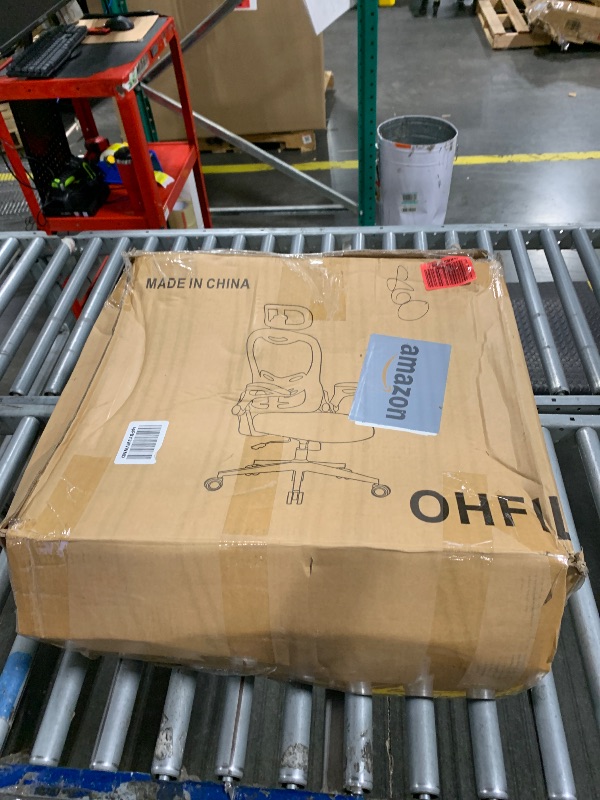 View 2 of ***MISSING MANY SCREWS*** OHFILA Office Chair, Ergonomic Breathable Mesh,Flip-Up Arms and Adjustable High Back Lumbar Support,Comfy Computer Chair for Home Office (Black, 407)