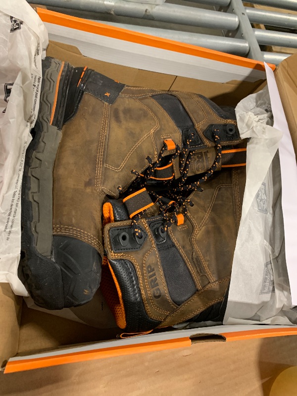 Photo 1 of ***VERY USED***Timberland PRO Men's Boondock Ultralight 8 Inch Composite Safety Toe Insulated Waterproof Industrial Work Boot, Medium Brown, 9.5 Medium