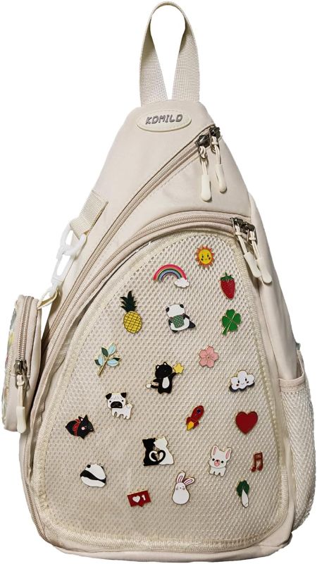 Photo 1 of ***USED***Oxford Ita Bag Kawaii Pin Display Chest Pack Single Shoulder Bag Sport Backpack Hiking Daypack, Large